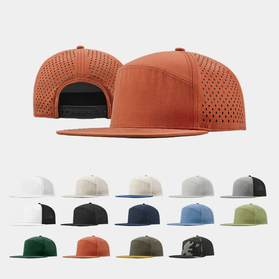 Foremost 6023 - Perforated Water Repellent Snapback Flat Bill Hat