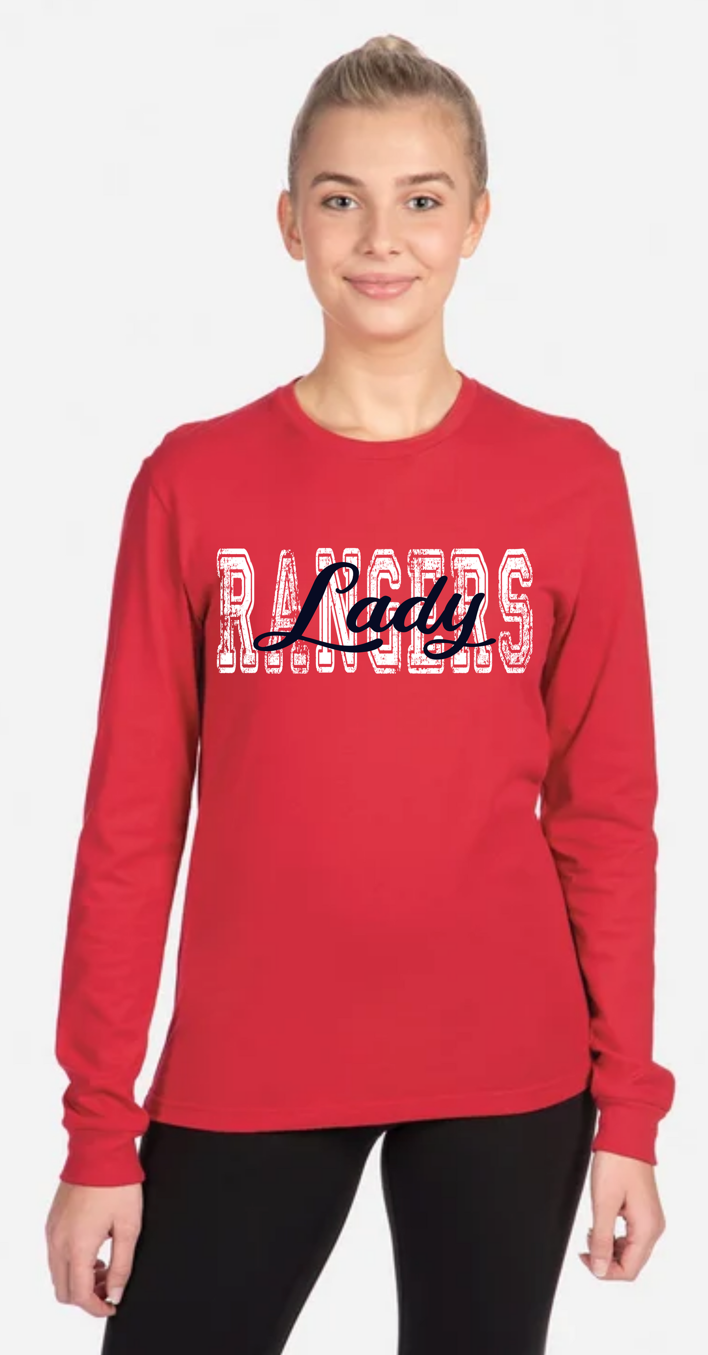 Lady Rangers - Long Sleeve CVC T-Shirt - Heathered