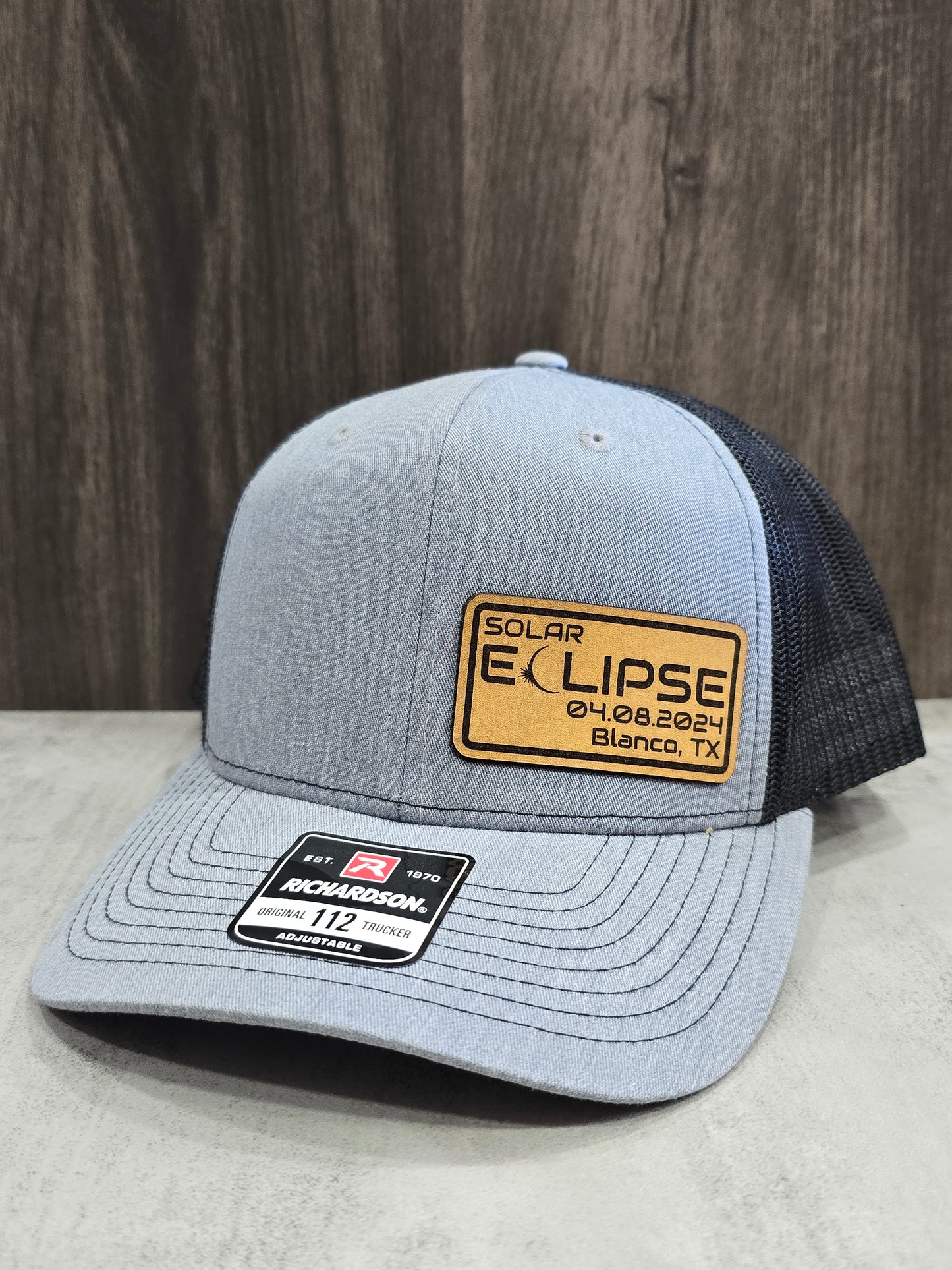 Solar Eclipse Leather Patch Hat