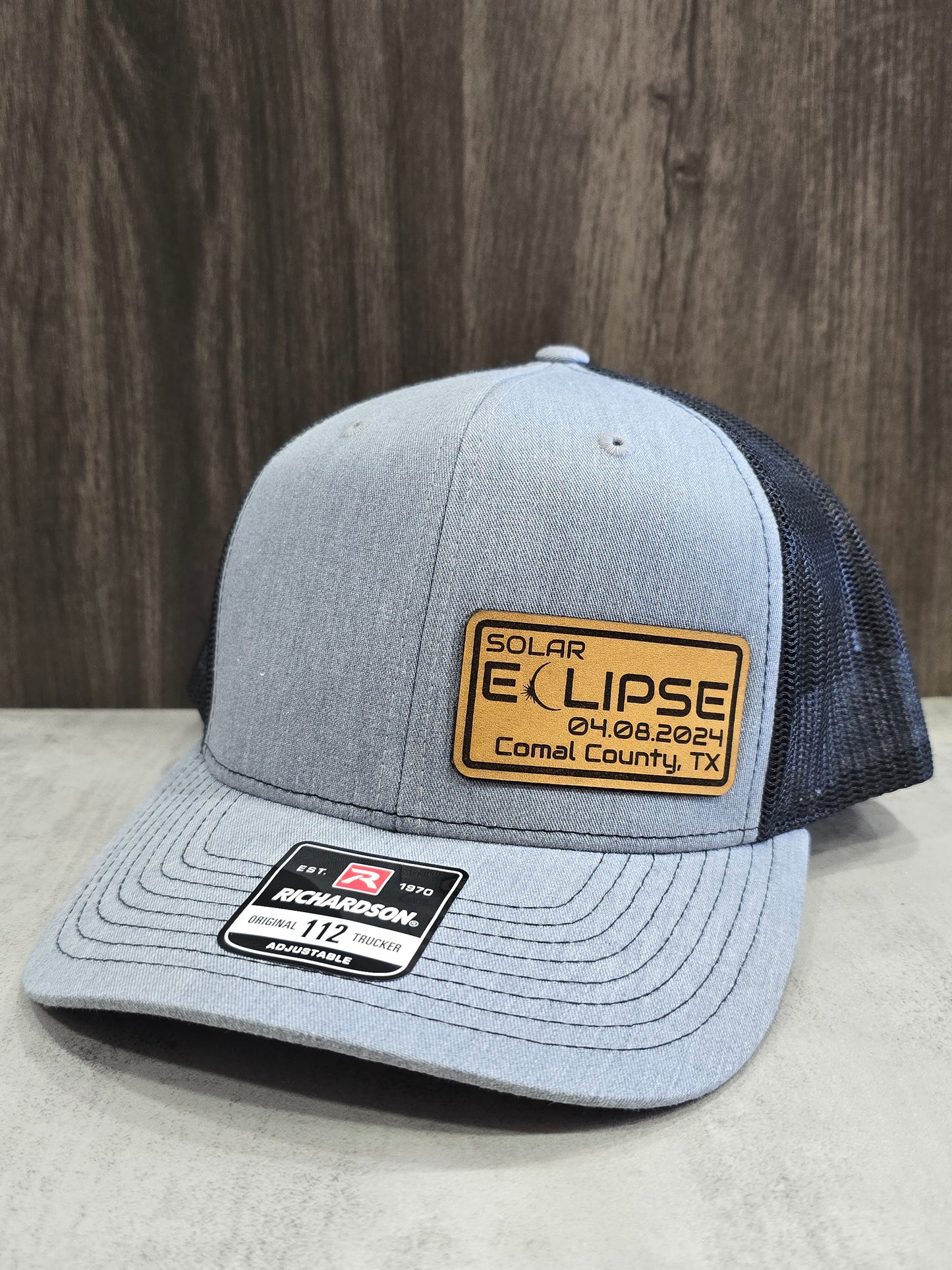 Solar Eclipse Leather Patch Hat