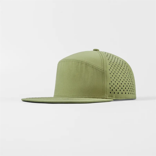 Foremost 6023 - Perforated Water Repellent Snapback Flat Bill Hat