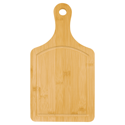 Custom Engraved Paddle Shape Cutting Board