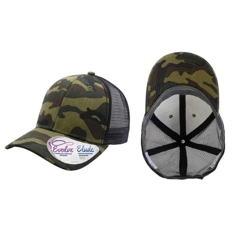 Charlie - Infinity Her - Modern Women’s Trucker - Fashion Camo/Black