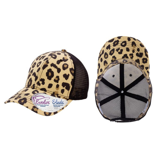 Charlie - Infinity Her - Modern Women’s Trucker - Leopard/Black