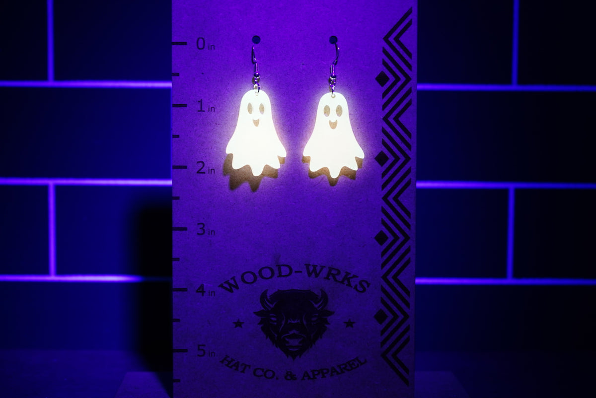 "Cute Ghost" Halloween Earring Set  - Acrylic