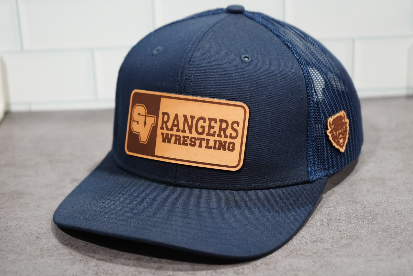 SV Rangers Wrestling Leather Patch Hat – Wood-Wrks Hat Co.
