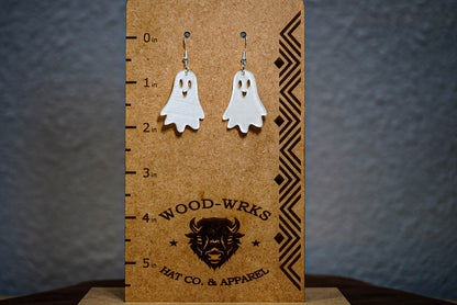 "Cute Ghost" Halloween Earring Set  - Acrylic