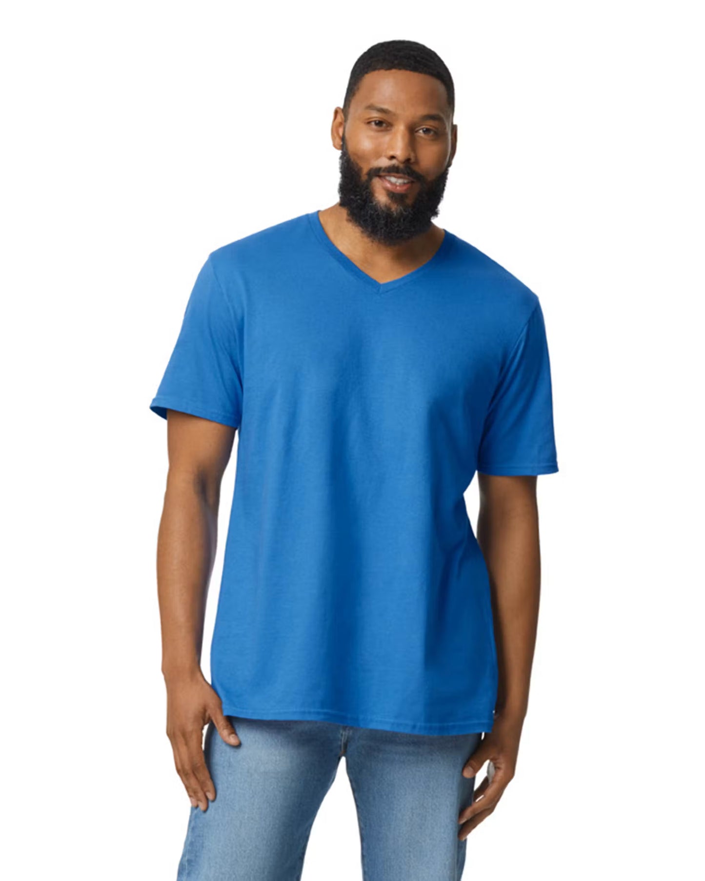 Custom - Short Sleeve V-Neck Gildan G64V - Royal