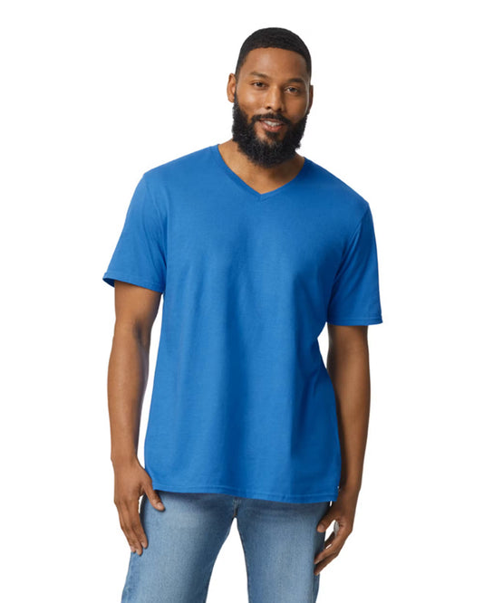 Custom - Short Sleeve V-Neck Gildan G64V - Royal