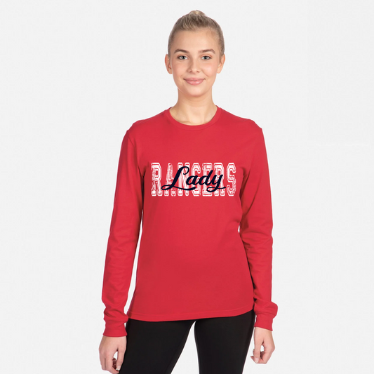 Lady Rangers - Long Sleeve CVC T-Shirt - Heathered