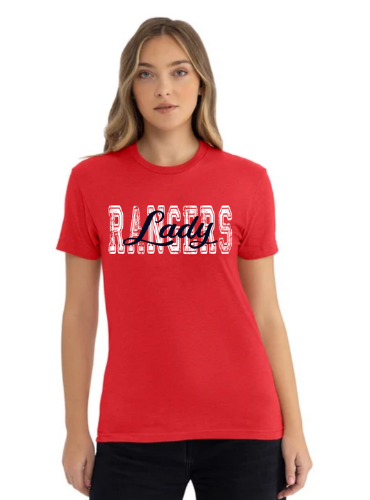 Lady Rangers - Short Sleeve CVC T-Shirt - Heathered