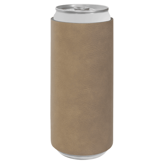 Customizable Leatherette Koozie - Slim Can
