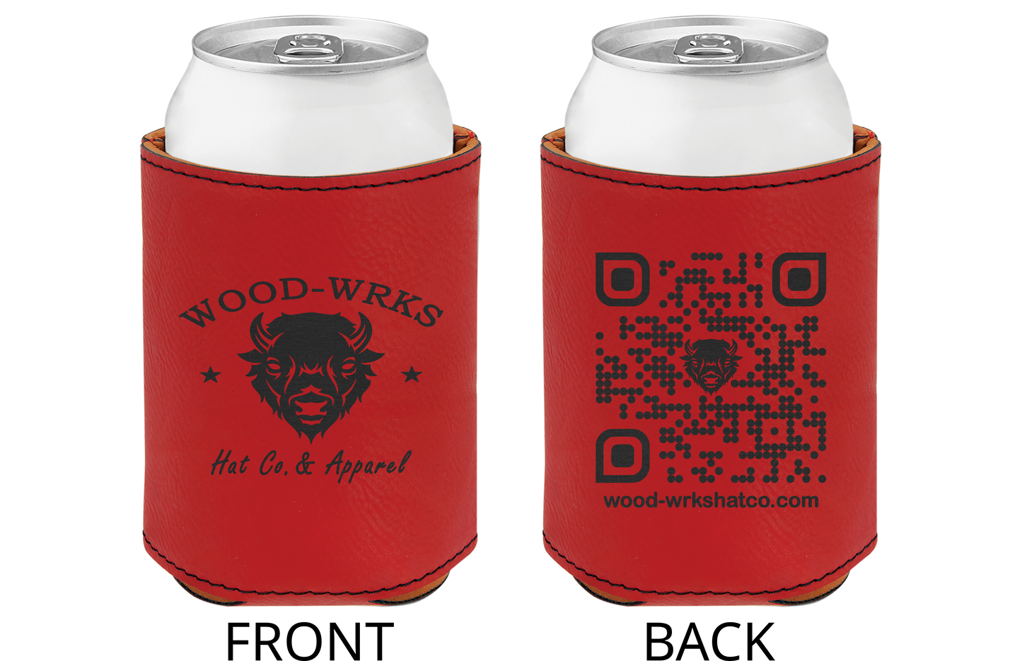 Customizable Leatherette Koozie - Standard Can