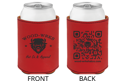 Customizable Leatherette Koozie - Standard Can