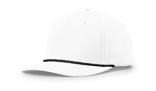 Richardson 258 - White w/ Black Rope