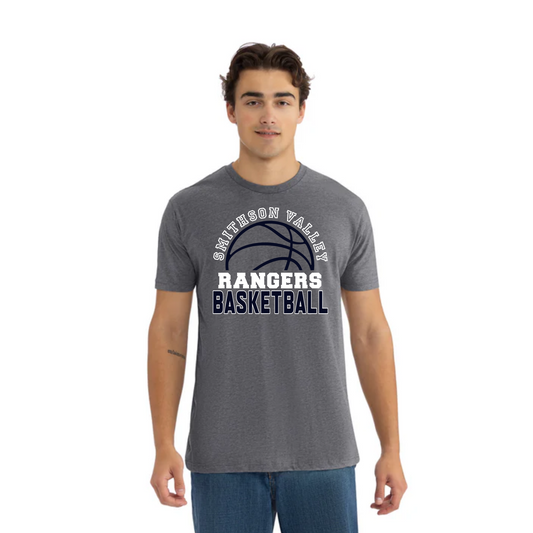SV Basketball - Short Sleeve CVC T-Shirt - Dark Heather Gray