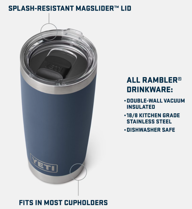 20 oz Yeti Tumbler - Custom Engraved