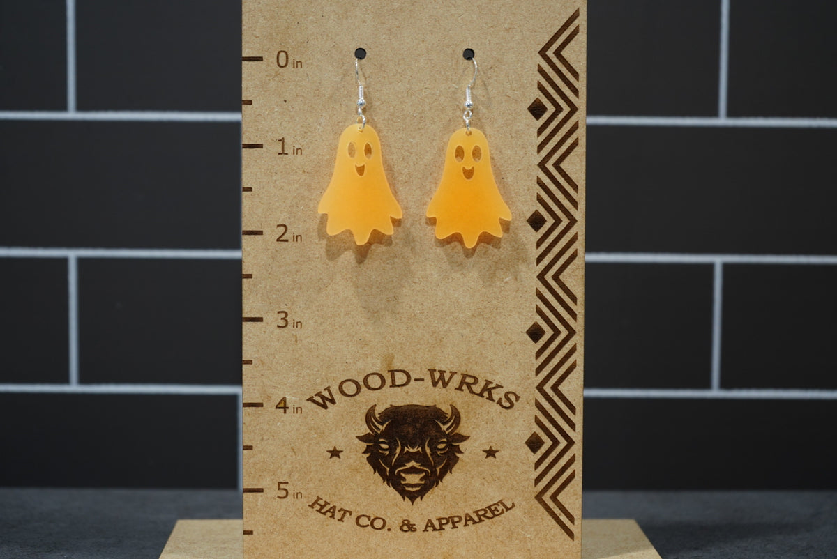 "Cute Ghost" Halloween Earring Set  - Acrylic