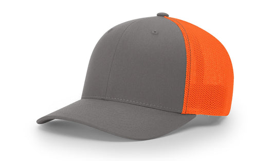 Richardson 110 - Charcoal/Neon Orange