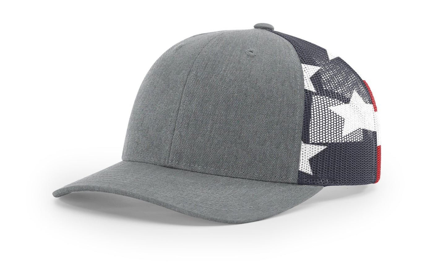 Richardson 112PM - Heather Grey/Stars & Strips