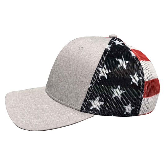 Kati Sport Caps S700M - Heather/USA Flag