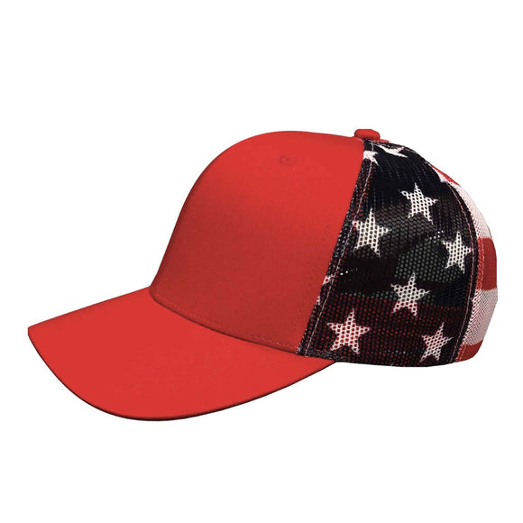 Kati Sport Caps S700M - Red/USA Flag – Wood-Wrks Hat Co.